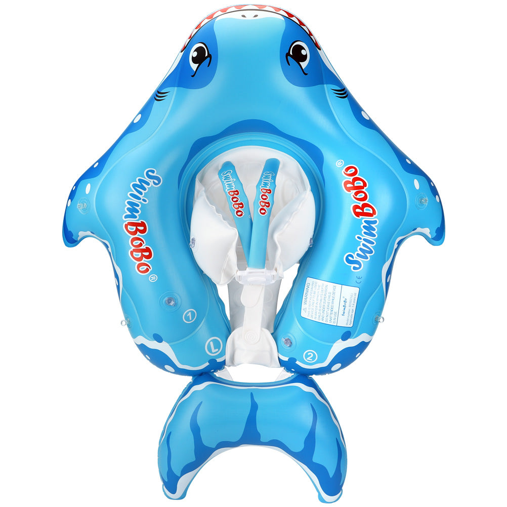 Swimbobo Hai-Baby-Schwimmring mit Canopy & Schwanzflosse