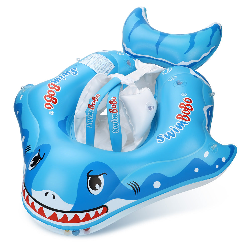 Swimbobo Hai-Baby-Schwimmring mit Canopy & Schwanzflosse