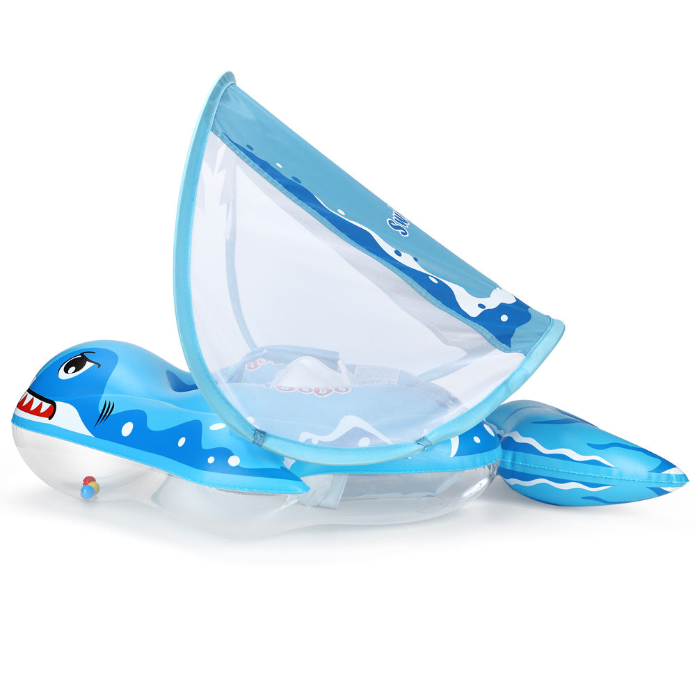 Swimbobo Hai-Baby-Schwimmring mit Canopy & Schwanzflosse