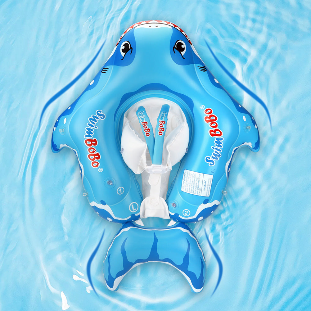 Swimbobo Hai-Baby-Schwimmring mit Canopy & Schwanzflosse