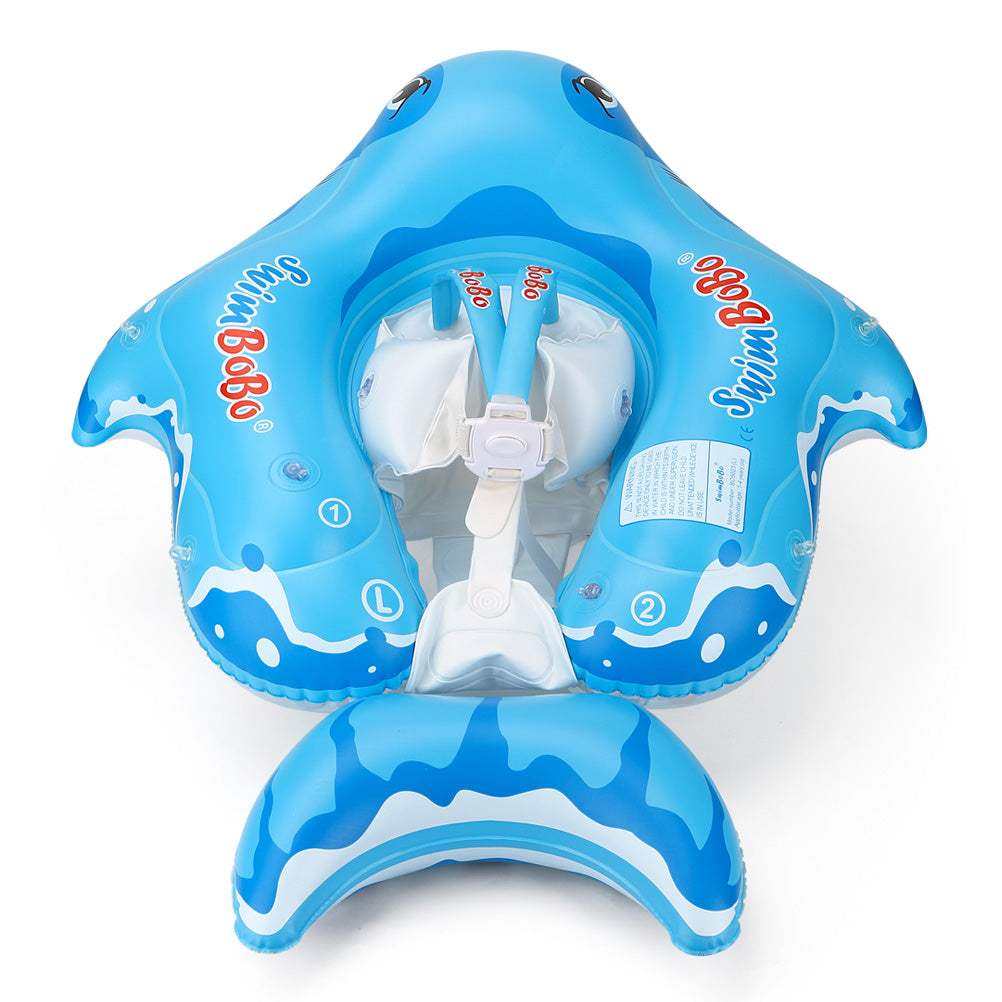 Swimbobo Hai-Baby-Schwimmring mit Canopy & Schwanzflosse