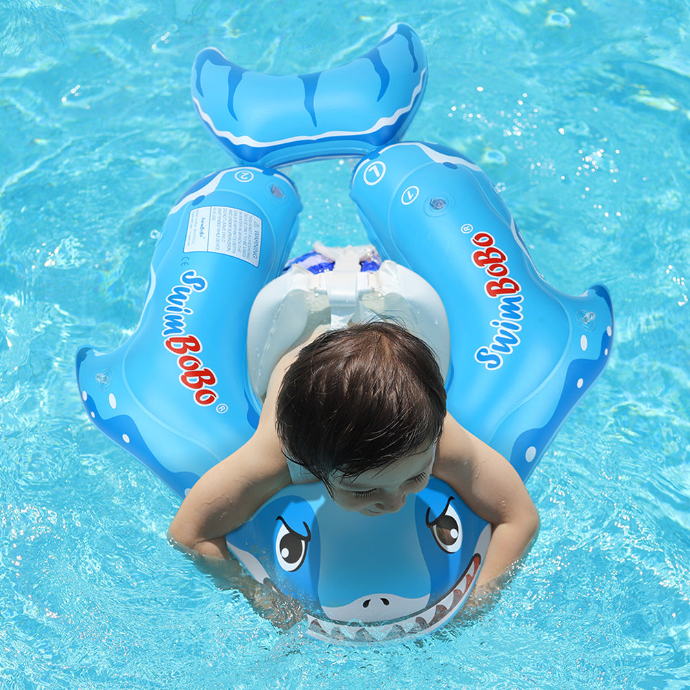 Swimbobo Hai-Baby-Schwimmring mit Canopy & Schwanzflosse
