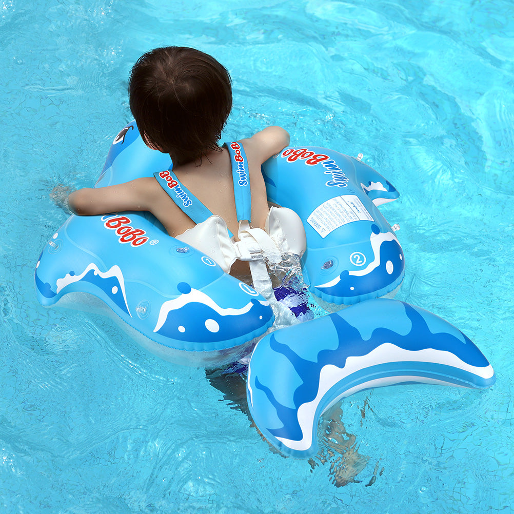 Swimbobo Hai-Baby-Schwimmring mit Canopy & Schwanzflosse