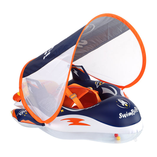 Swimbobo Schwimmhilfe für Babys mit Schutzhaube und Schwanz