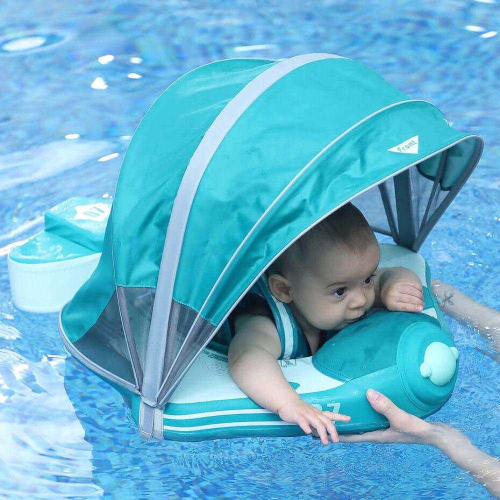 Mambobaby Flugzeug-Babyfloat mit Schutzhaube und Schwanzflosse