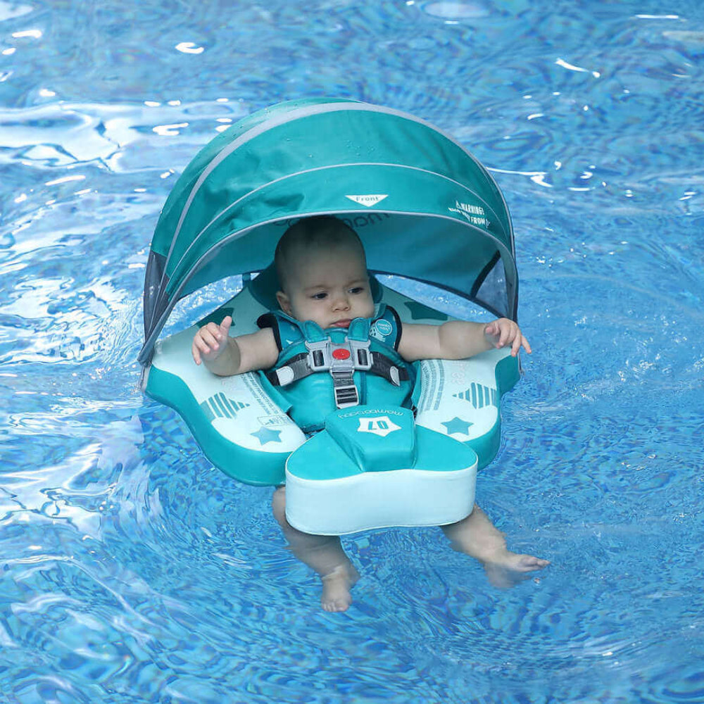Mambobaby Flugzeug-Babyfloat mit Schutzhaube und Schwanzflosse