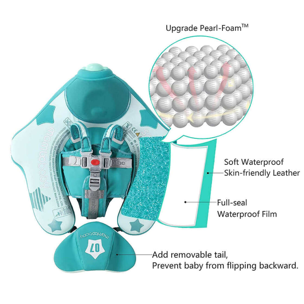 Mambobaby Flugzeug-Babyfloat mit Schutzhaube und Schwanzflosse