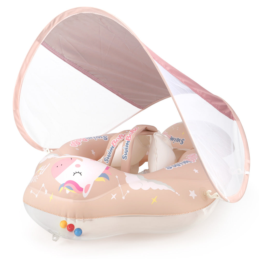 Swimbobo Schwimmhilfe für Babys mit Sonnenschutz & Schwanz (3 Monate - 6 Jahre)