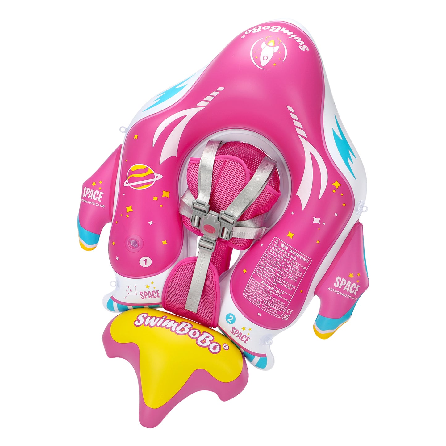 Swimbobo Schwimmhilfe für Babys mit Schutzhaube und Schwanz (6-36 Monate)
