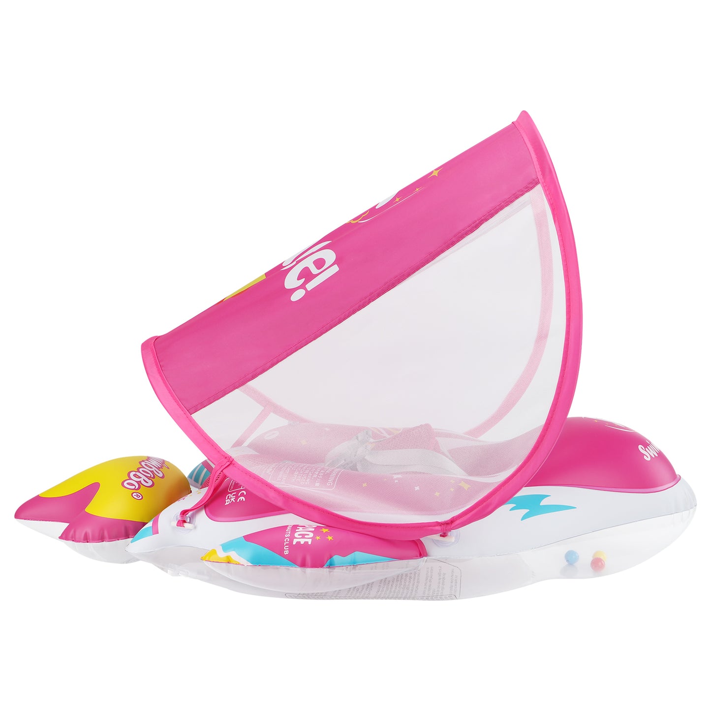 Swimbobo Schwimmhilfe für Babys mit Schutzhaube und Schwanz (6-36 Monate)