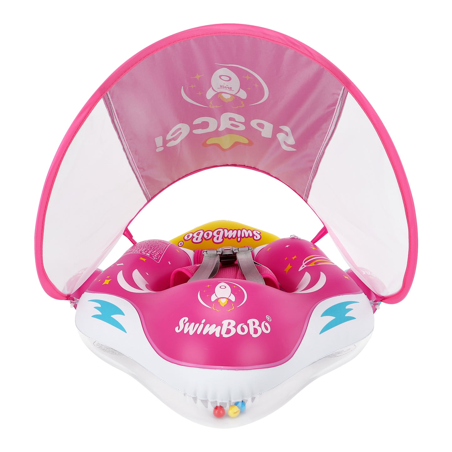 Swimbobo Schwimmhilfe für Babys mit Schutzhaube und Schwanz (6-36 Monate)