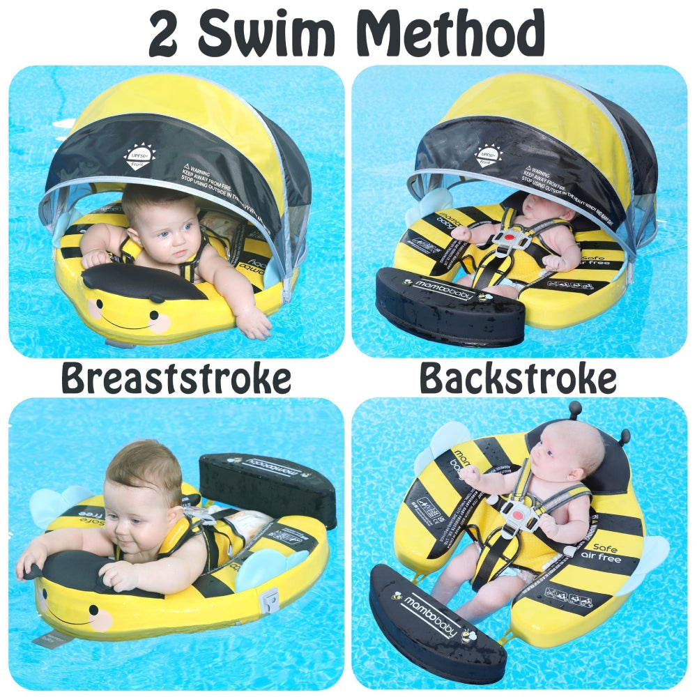 Mambobaby Bienen & Schmetterlings Float mit Sonnenschutz und Schwanz
