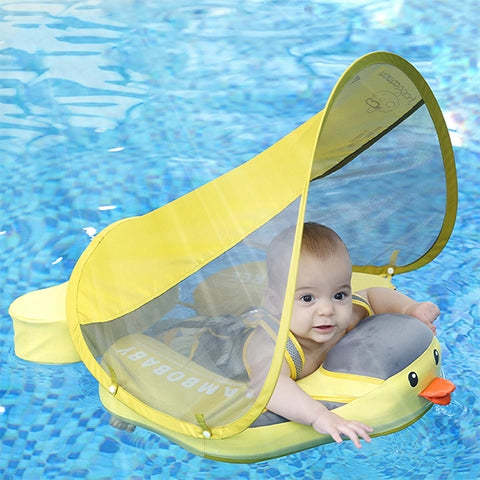 Mambobaby Schwimmfloat mit Sonnenblende und Schwanz