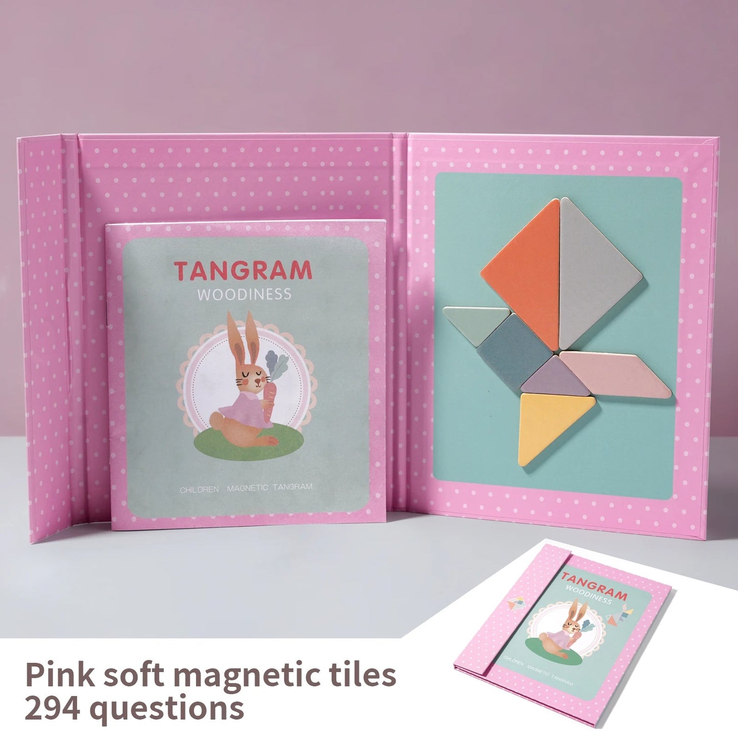 Montessori Spielzeug | Magnetisches Tangram-Puzzle | Pädagogisches Montessori Spielzeug | Ab 3 Jahren