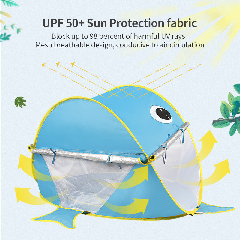 Baby-Strandzelt mit UV-geschütztem Sonnenschutz