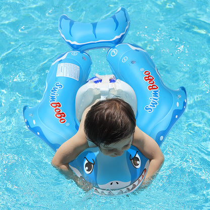 Swimbobo Hai-Baby-Schwimmring mit Canopy & Schwanzflosse