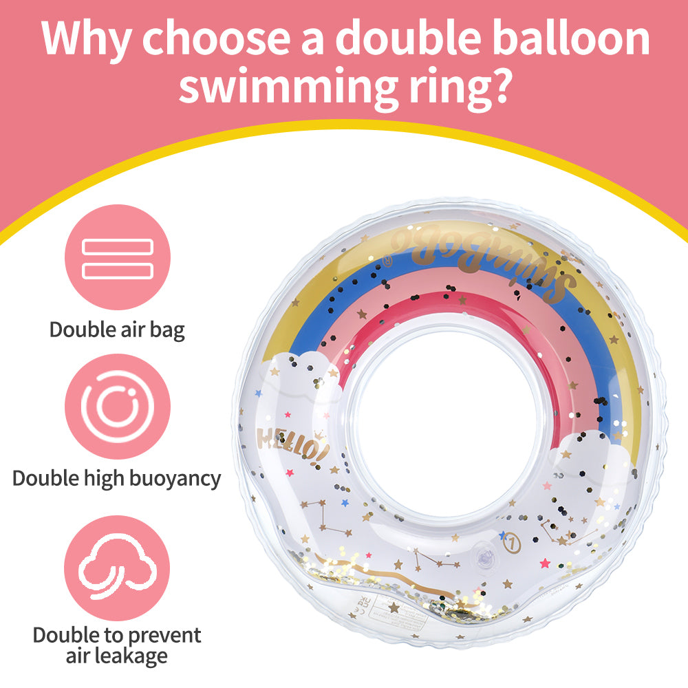 Kinder-Wasserspielzeug Schwimmring Regenbogen