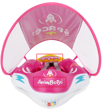 Swimbobo Schwimmhilfe für Babys mit Schutzhaube und Schwanz (6-36 Monate)