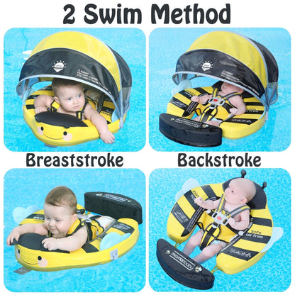 Mambobaby Bienen & Schmetterlings Float mit Sonnenschutz und Schwanz